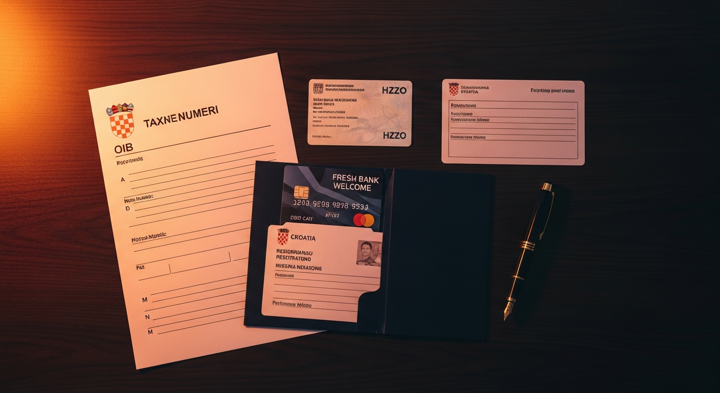 OIB obrazac, HZZO kartica, bankovni paket i potvrda boravišta — administrativna integracija stranog radnika u Hrvatskoj