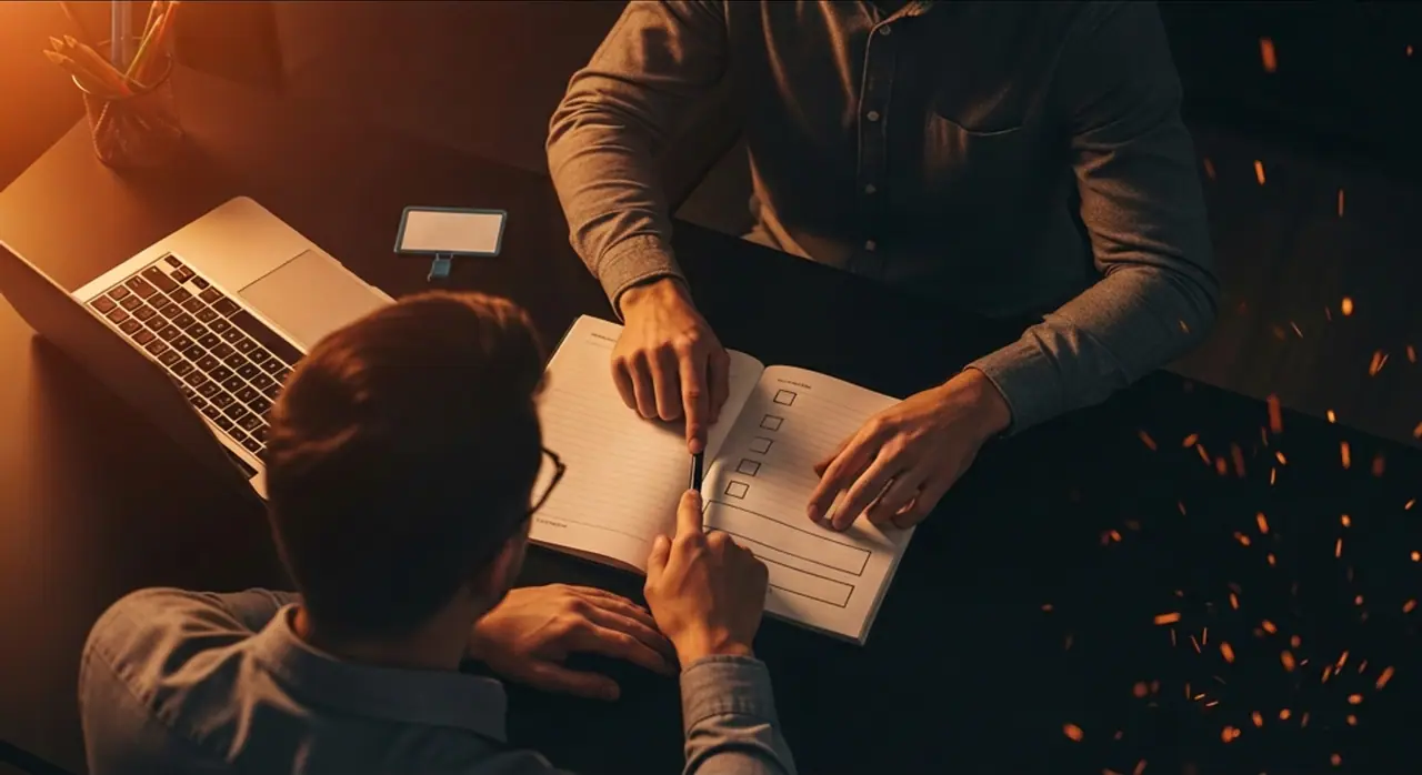 Business people networking at a professional event