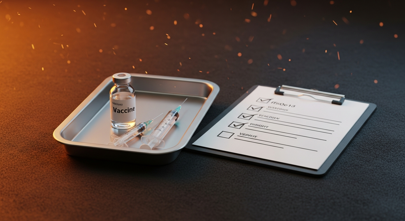 Healthcare professional reviewing medical records